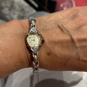 Vintage 10k Rolled Gold Plate Bulova L4 Cuff Watch, 7412421